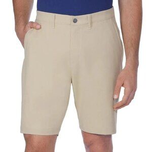 NEW Kirkland Signature Men's 38 Stretch Hybrid Shorts Beige UPF 50